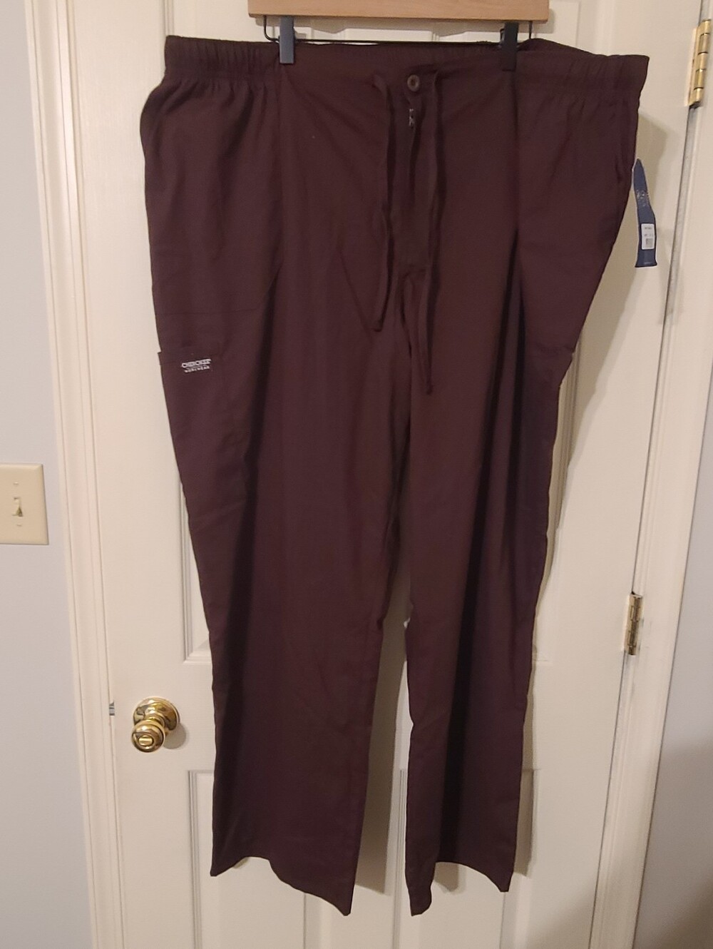 Cherokee Men's Drawstring Scrub Pants - Brown